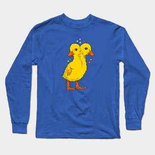 Duck and hearts Long Sleeve T-Shirt
